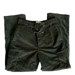 Abercrombie Kids‎ Baggy Corduroy Cargo Pants Olive Green Size 11/12 Preppy